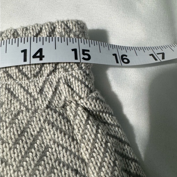 Kenar Cotton Skirt Chevron Pattern Zip Pockets Elastic Waist Size Medium NWT - Picture 8 of 10